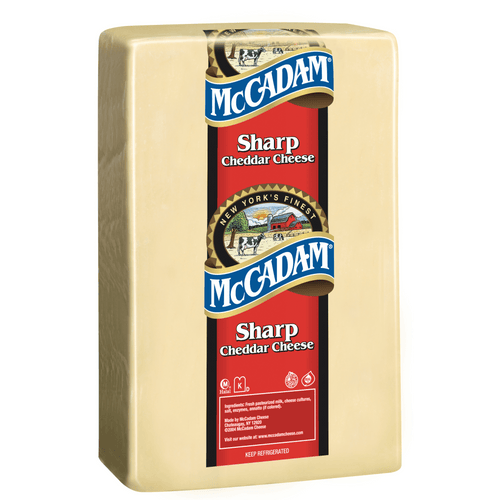 Cabot Creamery Food Service-Cheese-McCadam-10.7lb Prints-McCadam Sharp Cheddar Cheese, Print