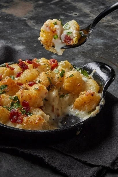 Loaded Gnocchi with Cheddar Sauce