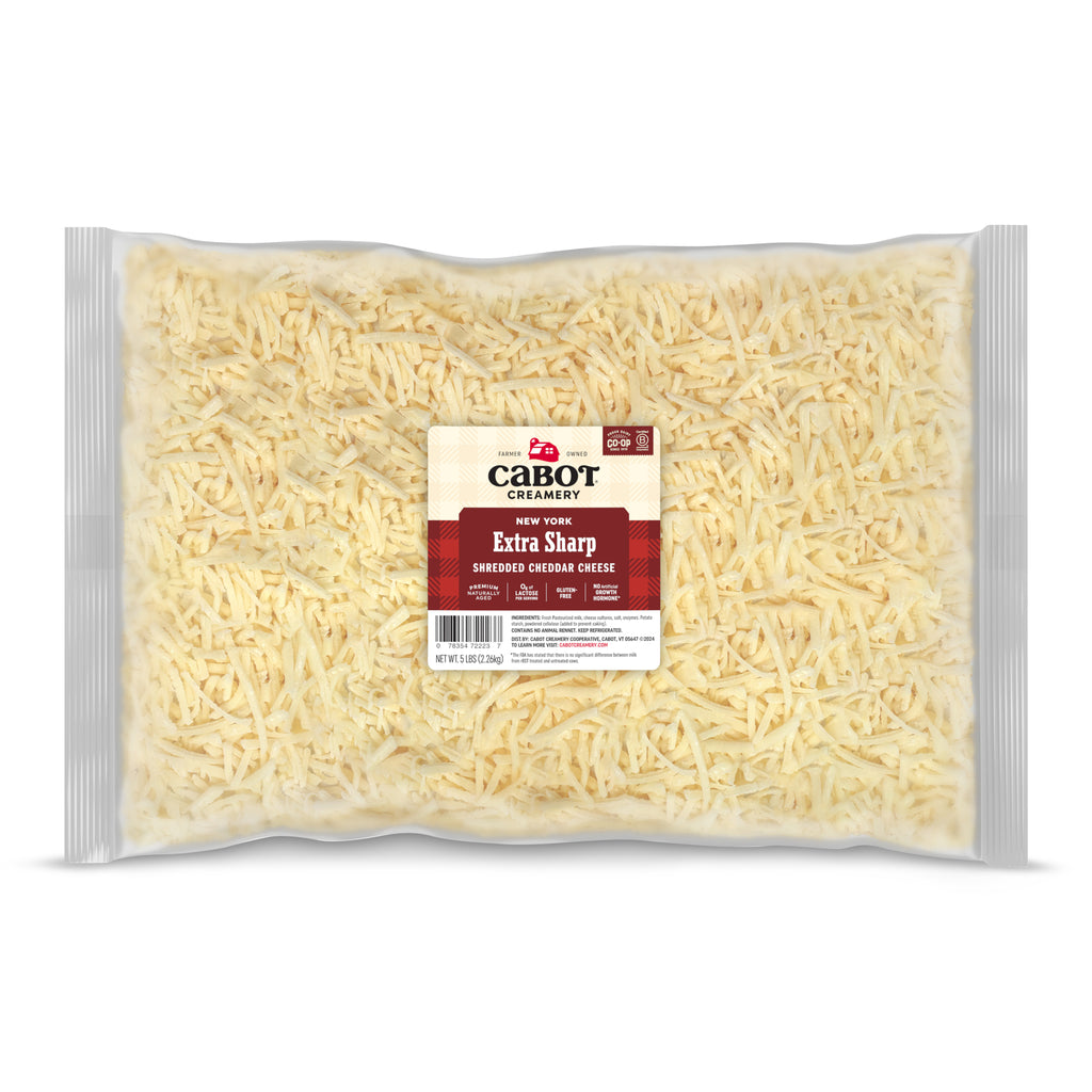 Cabot New York Extra Sharp Cheddar Cheese, Shredded