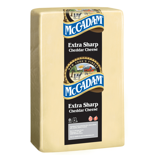 Cabot Creamery Food Service-Cheese-McCadam-10.7lb Prints-McCadam Extra Sharp Cheddar Cheese, Print