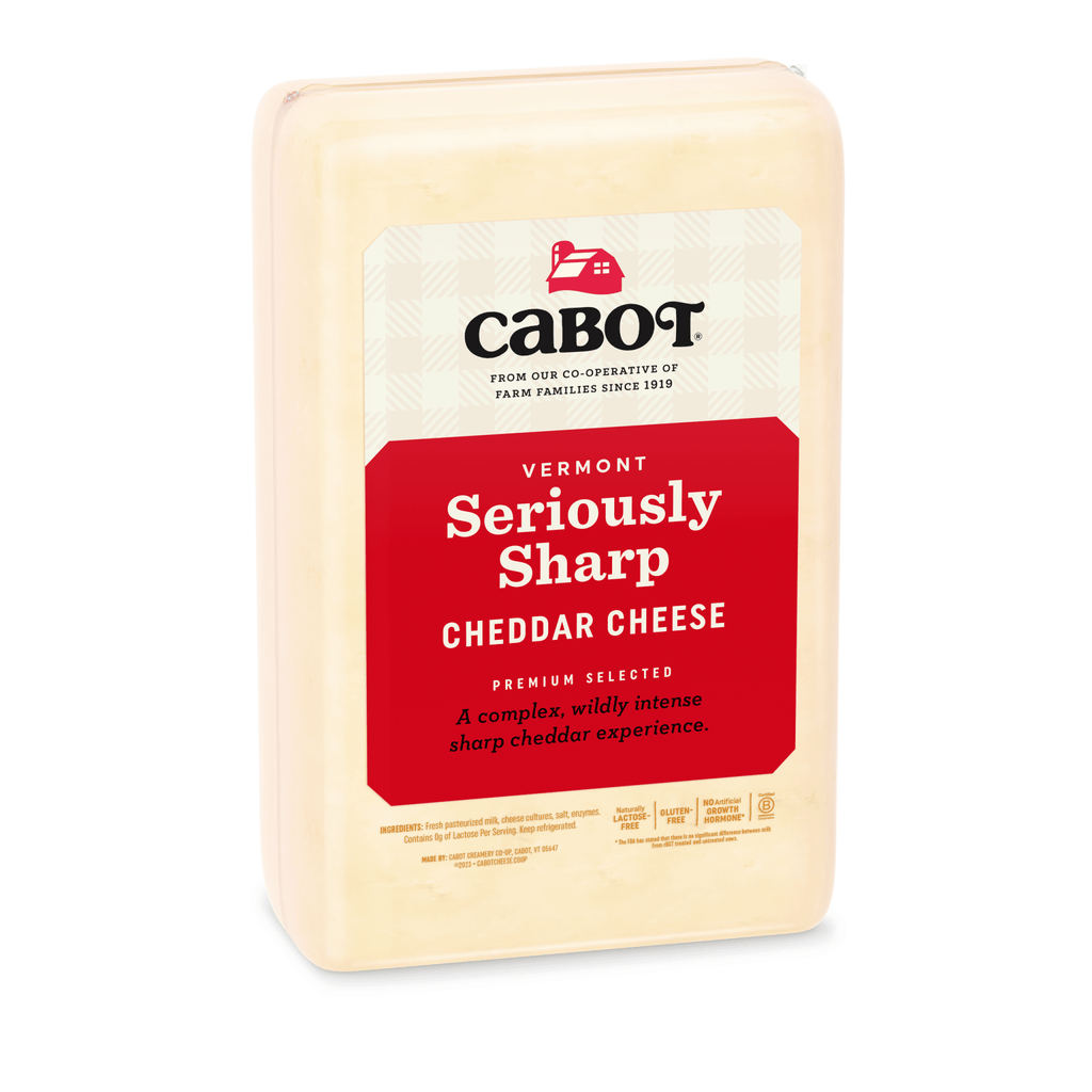Cabot Creamery Food Service-Cheese-Cabot Creamery-10.7lb Prints-Cabot Seriously Sharp Cheddar Cheese, Print