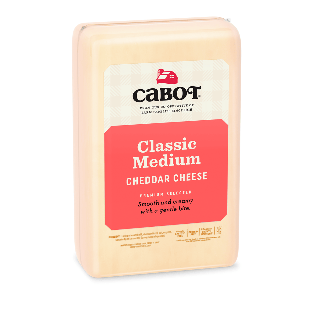 Cabot Creamery Food Service-Cheese-Cabot Creamery-10.7lb Prints-Cabot Medium Cheddar Cheese, Print