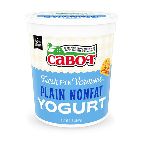 Cabot Creamery Food Service-Yogurt-Cabot Creamery-2lb Yogurt-Nonfat Plain Yogurt