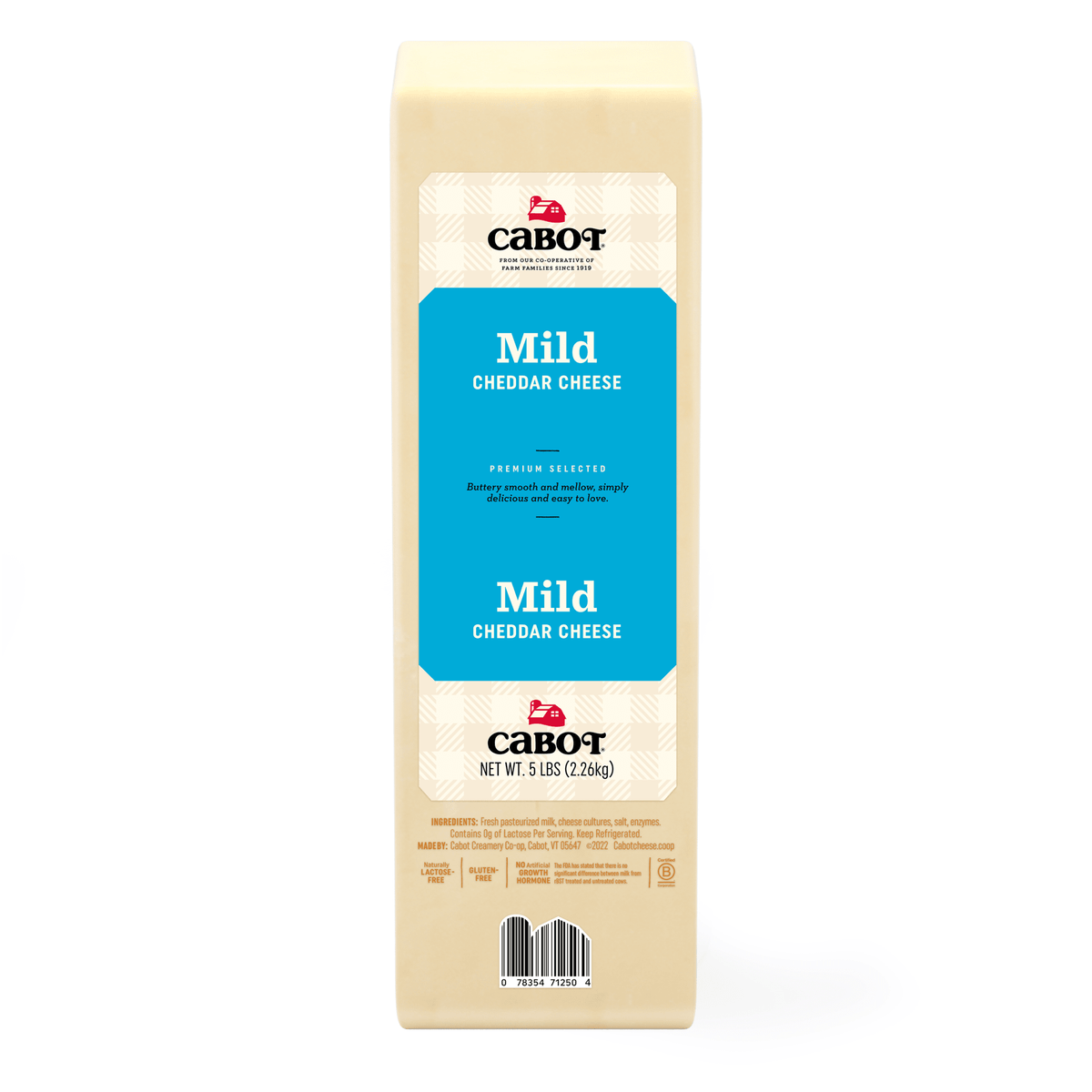 Cabot Mild Cheddar Cheese, Loaf Cabot Foodservice