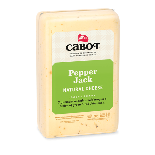 Cabot Creamery Food Service-Cheese-Cabot Creamery-10.7lb Prints-Cabot Pepper Jack Cheese, Print