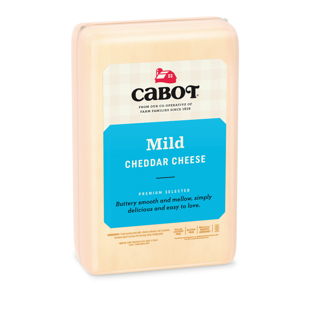 Cabot Creamery Food Service-Cheese-Cabot Creamery-10.7lb Prints-Cabot Mild Cheddar Cheese, Print