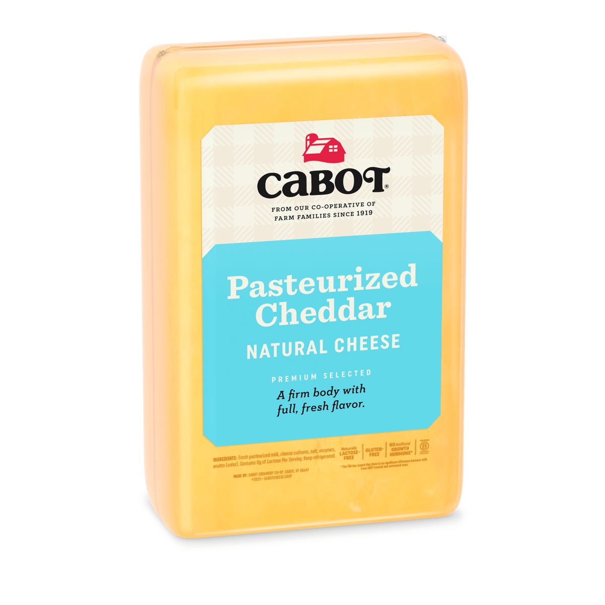 Cabot Current Pasteurized Yellow Cheddar Cheese, Print Cabot Foodservice