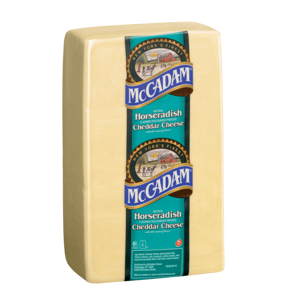 Cabot Creamery Food Service-Cheese-McCadam-10.7lb Prints-McCadam Horseradish Cheddar Cheese, Print