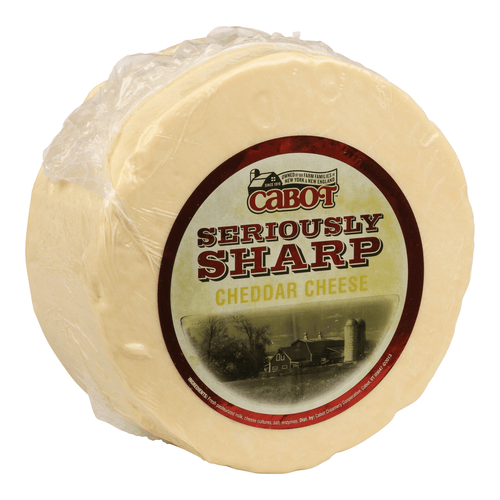 Cabot Creamery Food Service-Cheese-Cabot Creamery-34lb Flats-Cabot Seriously Sharp Cheddar Cheese, Flat